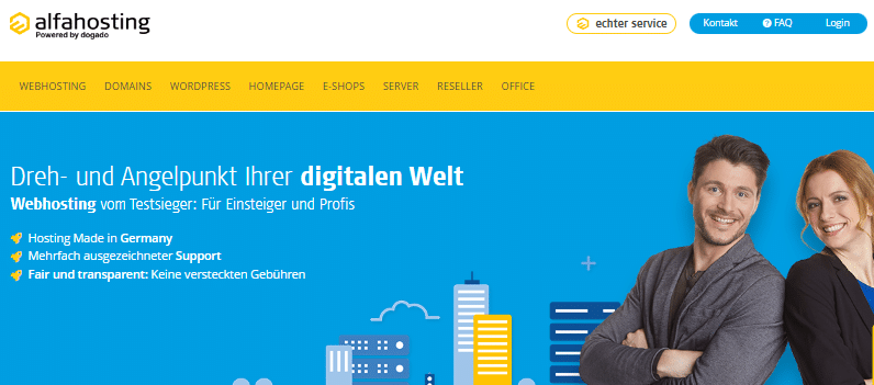 Alfahosting Homepage