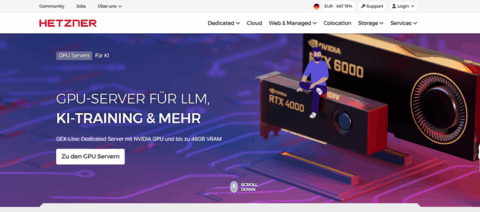 Hetzner Online Homepage